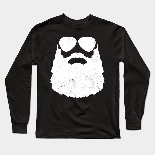 Beard Glasses Long Sleeve T-Shirt by Imutobi